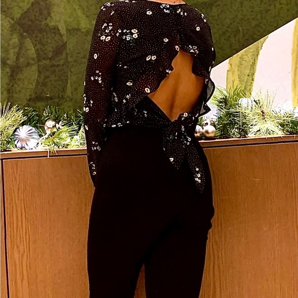 Dynamite Floral Crop Top - Picture 2 of 5